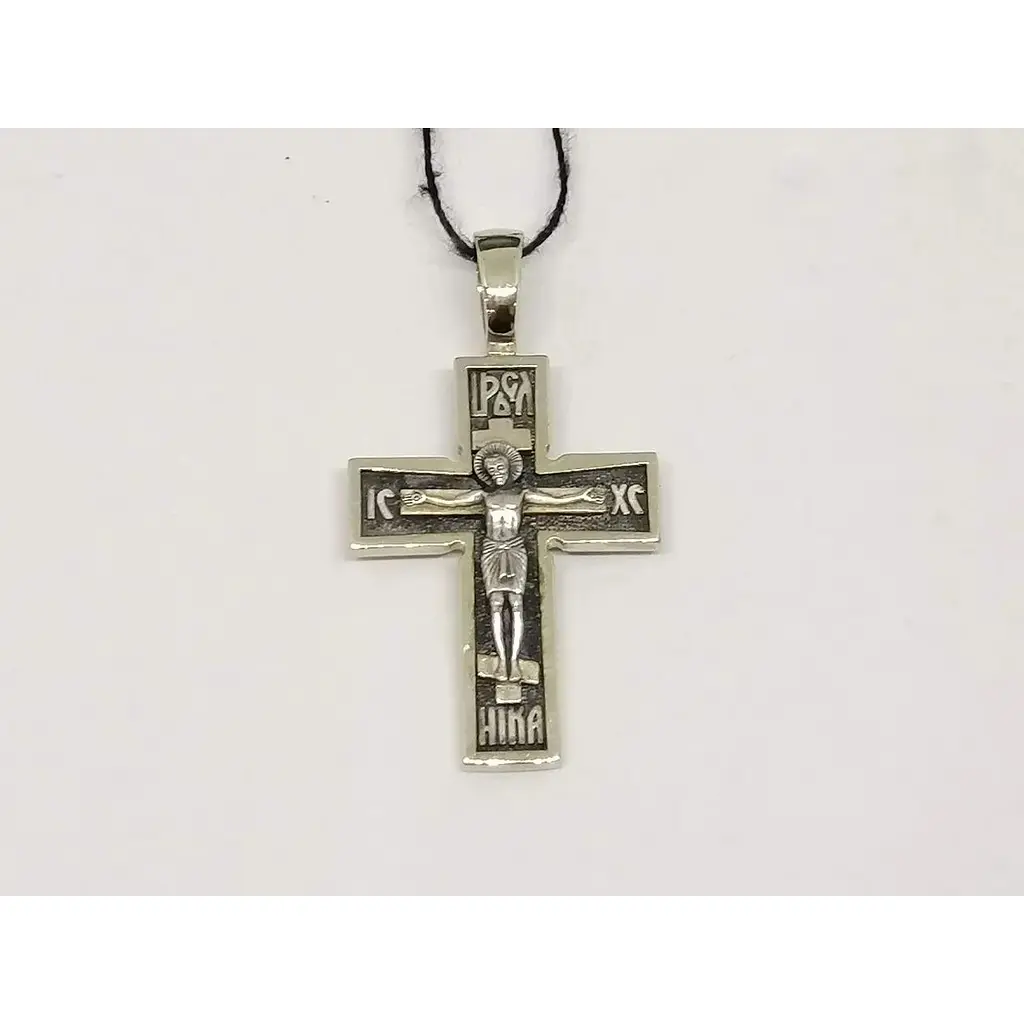 Золотий хрестик Харківська ювелірна фабрика. Розп'яття Христа. 11503-ЧБЕЛ - фото 3