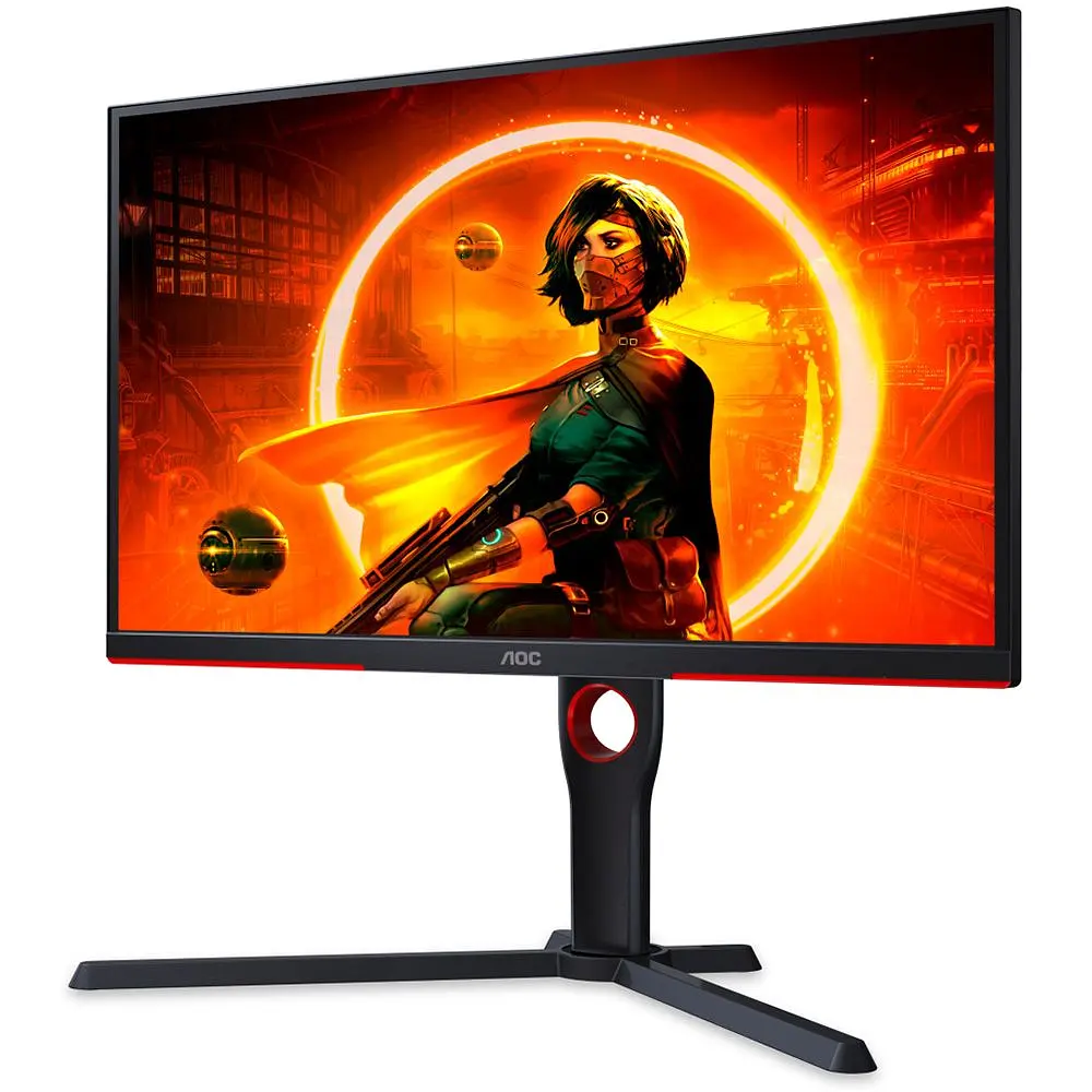 Монітор TFT 24.5" AOC 25G3ZM/BK, VA, 240Гц, 0,5 мс, 2х HDMI, DP, USB-hub, HAS, Pivot, чорний (25G3ZM/BK) - фото 9