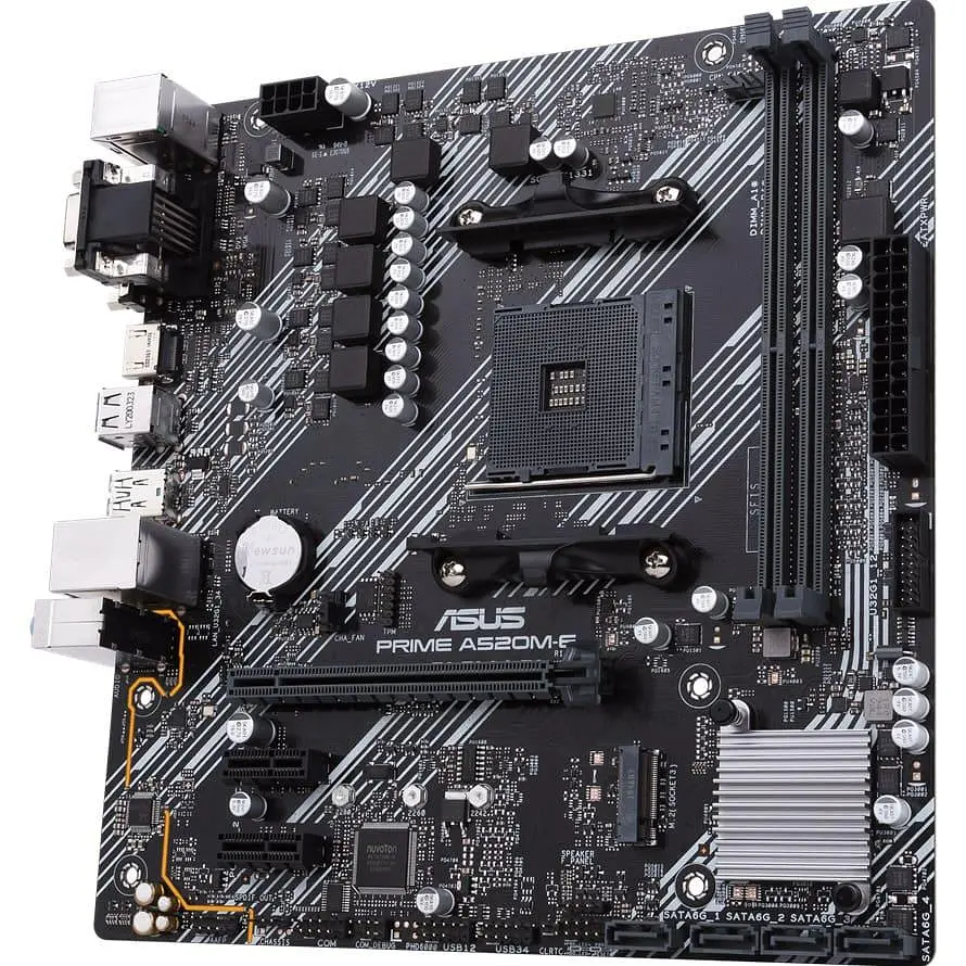 Материнська плата ASUS PRIME A520M-E/CSM (PRIME A520M-E/CSM) (Socket AM4, AMD A520, Micro-ATX) - фото 2
