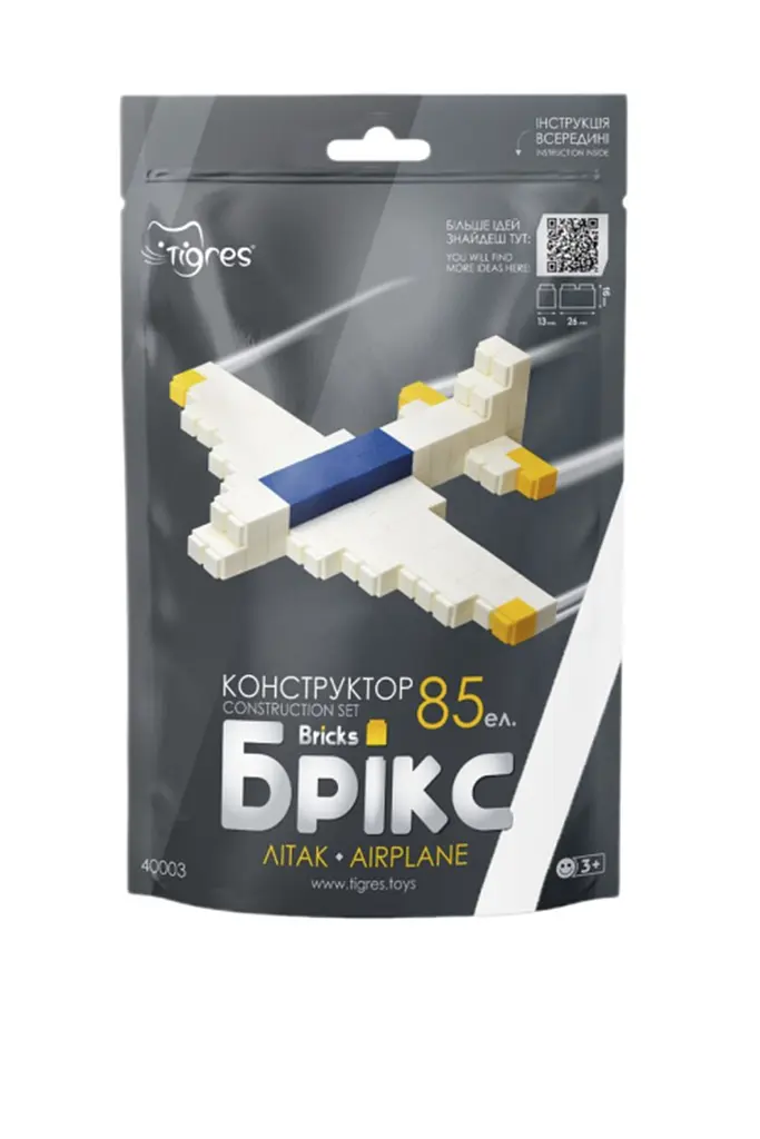 Конструктор "Брікс" літак Tigres 40003 ЦБ-00281947