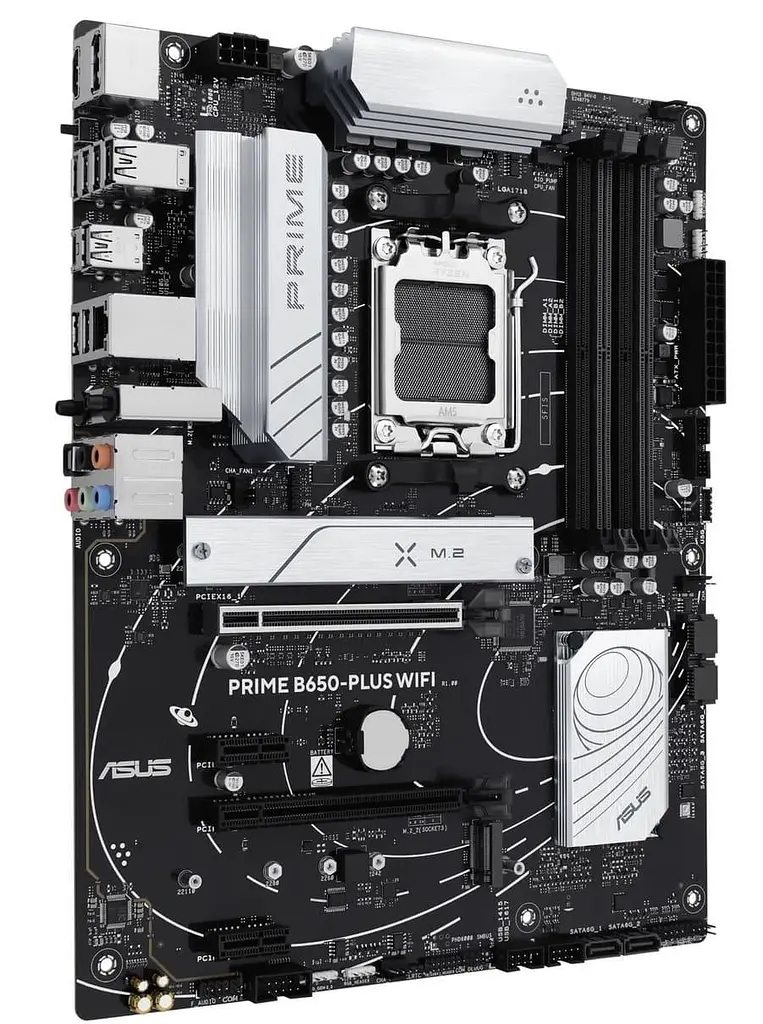 Материнська плата ASUS PRIME B650-PLUS WIFI (PRIME B650-PLUS WIFI) (Socket AM5, AMD B650, ATX) - фото 2