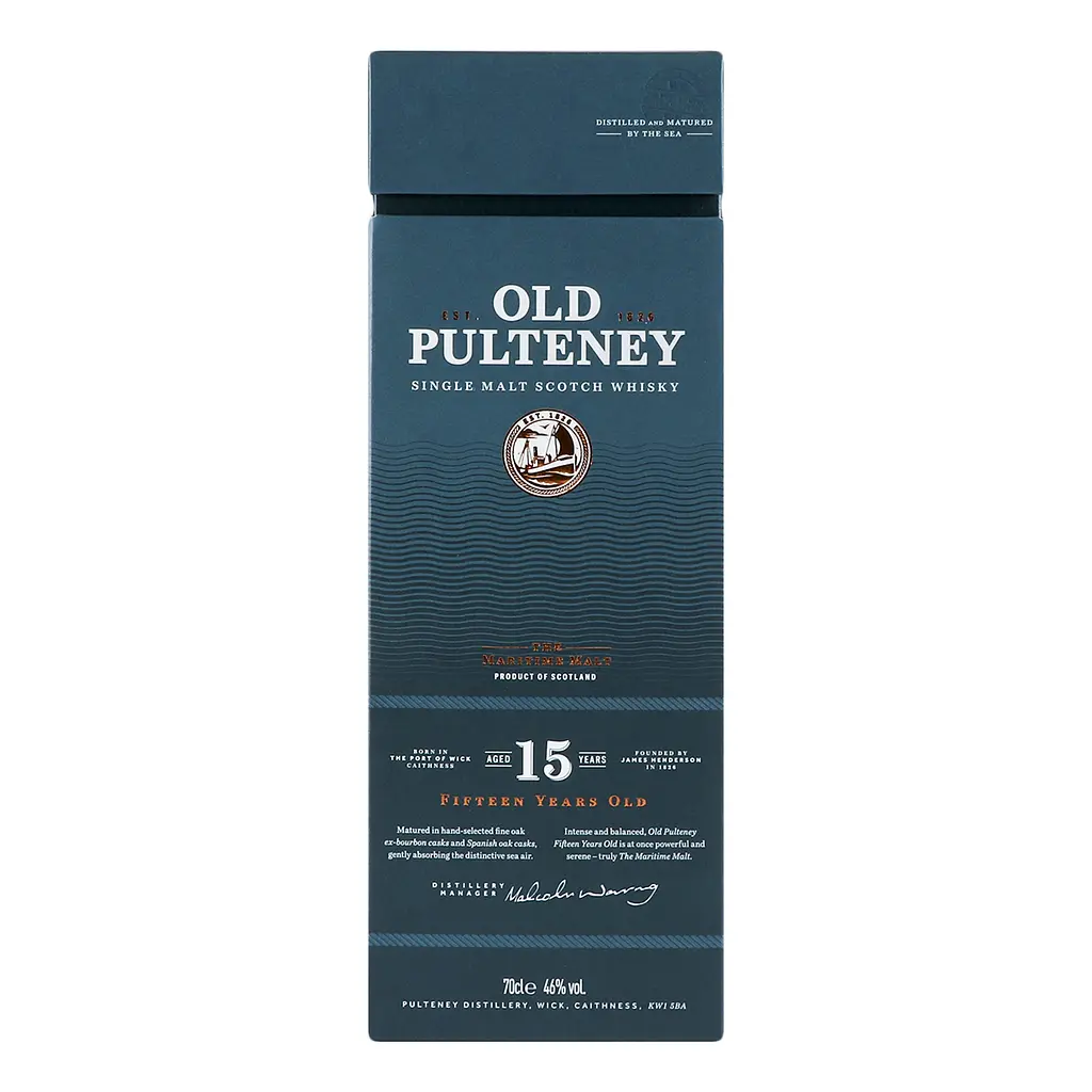 Виски Old Pulteney 15 yo, подарочная упаковка, 46%, 0,7 л - фото 4