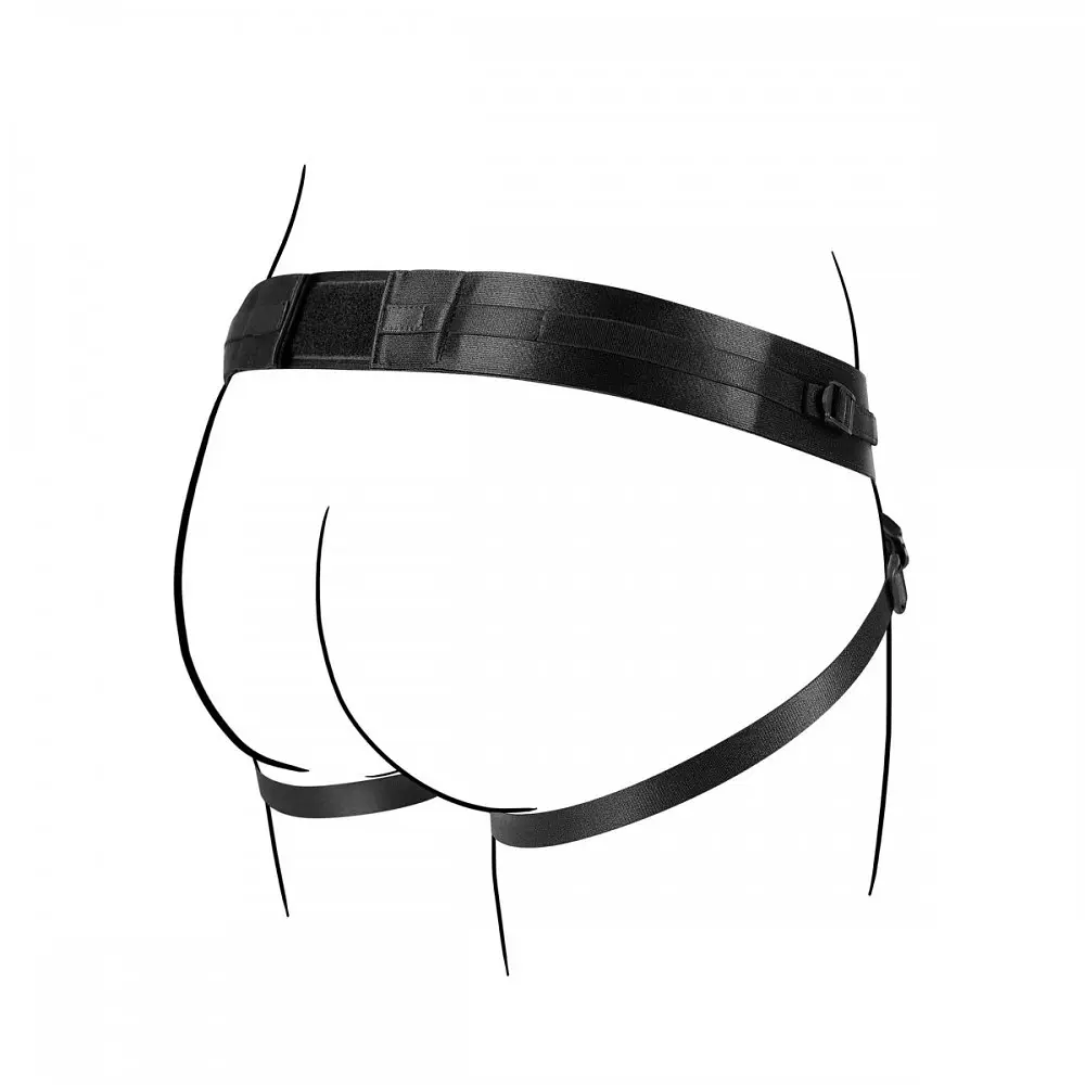 Труси для страпона з одним кріпленням No-Parts Jordan чорні, One Size - фото 3