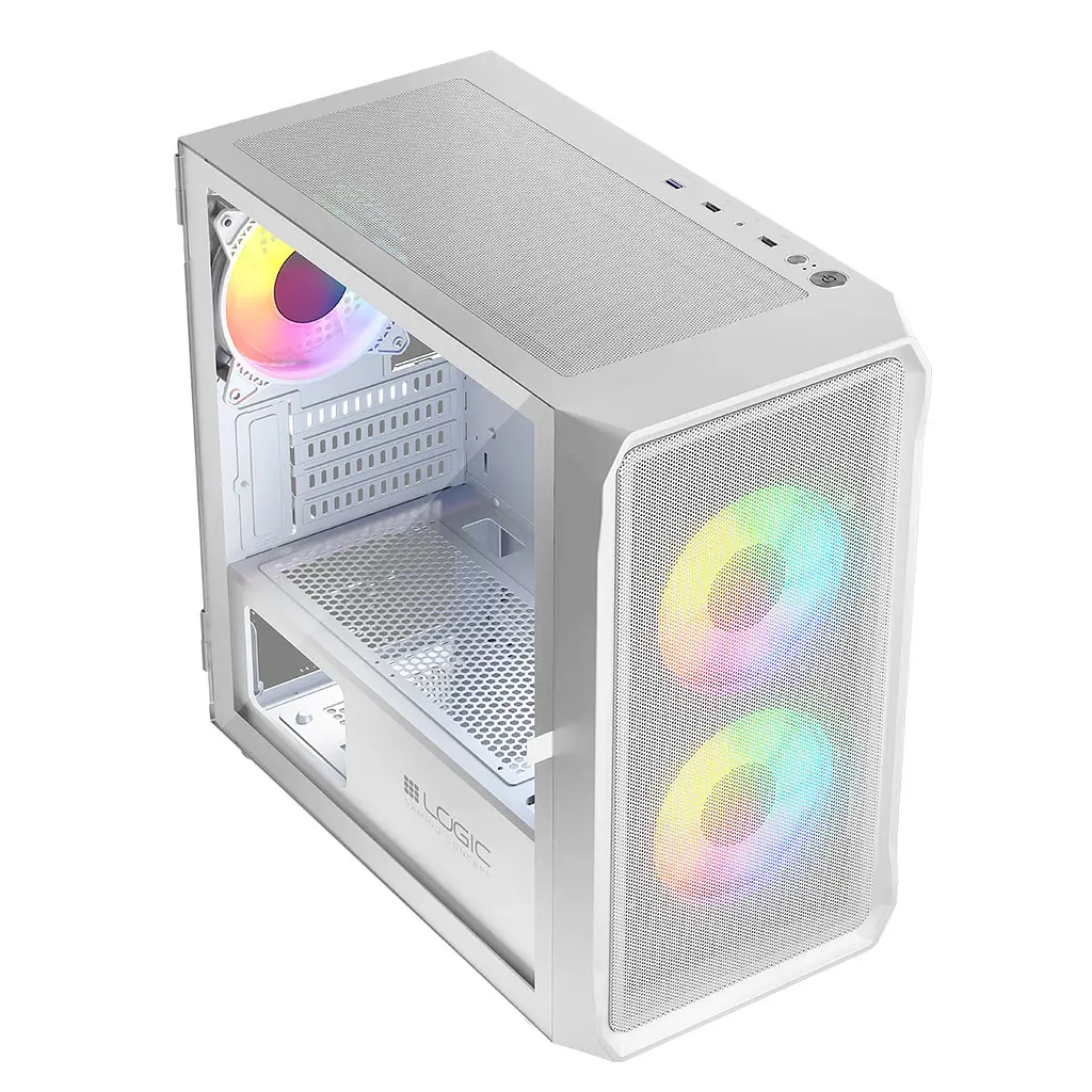 Корпус LogicConcept Portos ARGB Mini White без БЖ (AM-PORTOS-20-0000000-0002) - фото 9