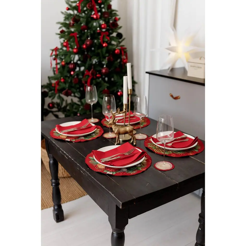 Серветка гобеленова Прованс Present з люрексом 35 см (41740) - фото 4