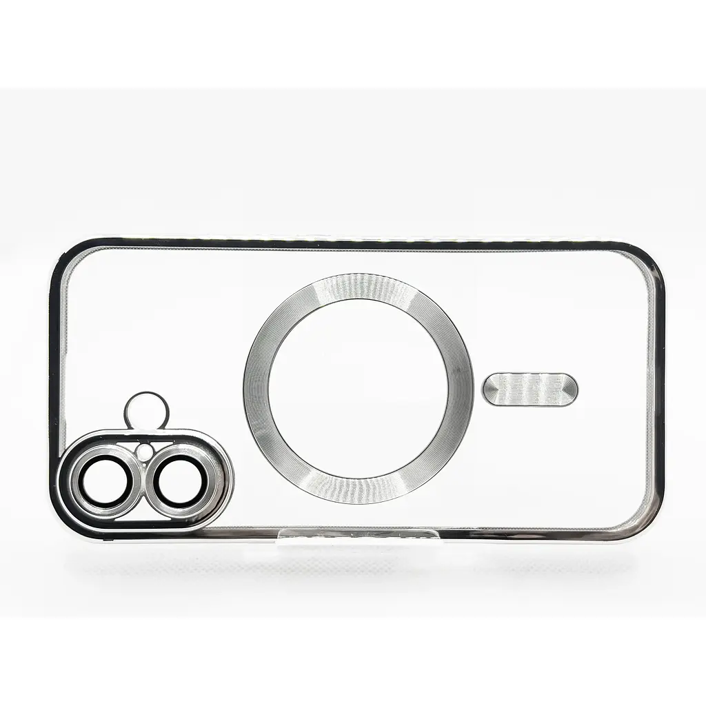 Чехол-накладка BeCover TPU Chrome Case (MagSafe) для iPhone 16 Plus Silver (712078) - фото 4