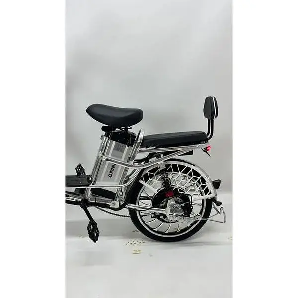 Електровелосипед Minako V4 PRO двомісний 800W/60V/24Ah із заднім амортизатором сірий - фото 5