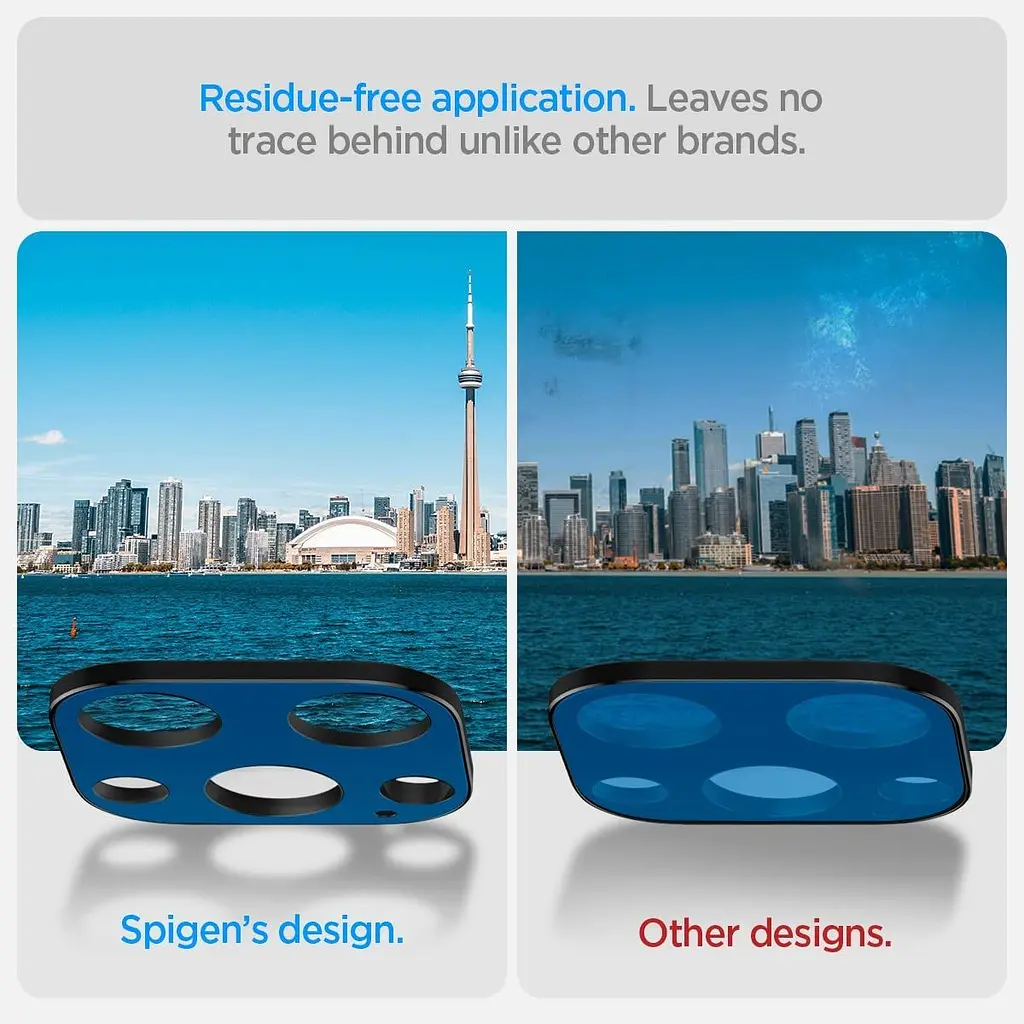 Защитное стекло для камеры Spigen Camera Lens Screen Protector GlasTR Optik Black для iPhone 15 Pro Max | iPhone 15 Pro | iPhone 14 Pro | 14 Pro Max (AGL05273) - фото 8