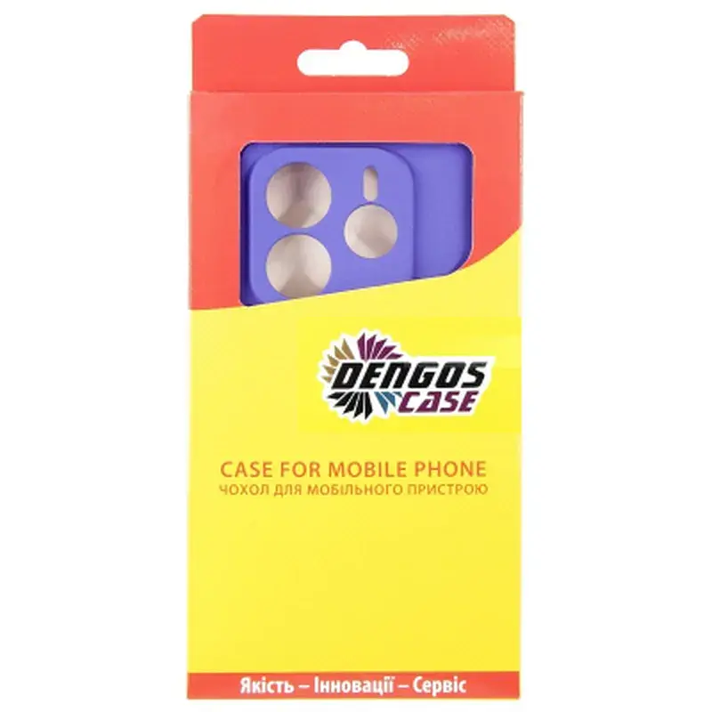 Чохол до мобільного телефона Dengos Kit Xiaomi Redmi Note 14 case Carbon + glass (Purple) (DG-KM-129) - фото 4