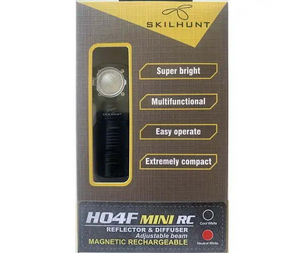 Фонарь Skilhunt H04F холодный белый + крепление на голову - фото 5