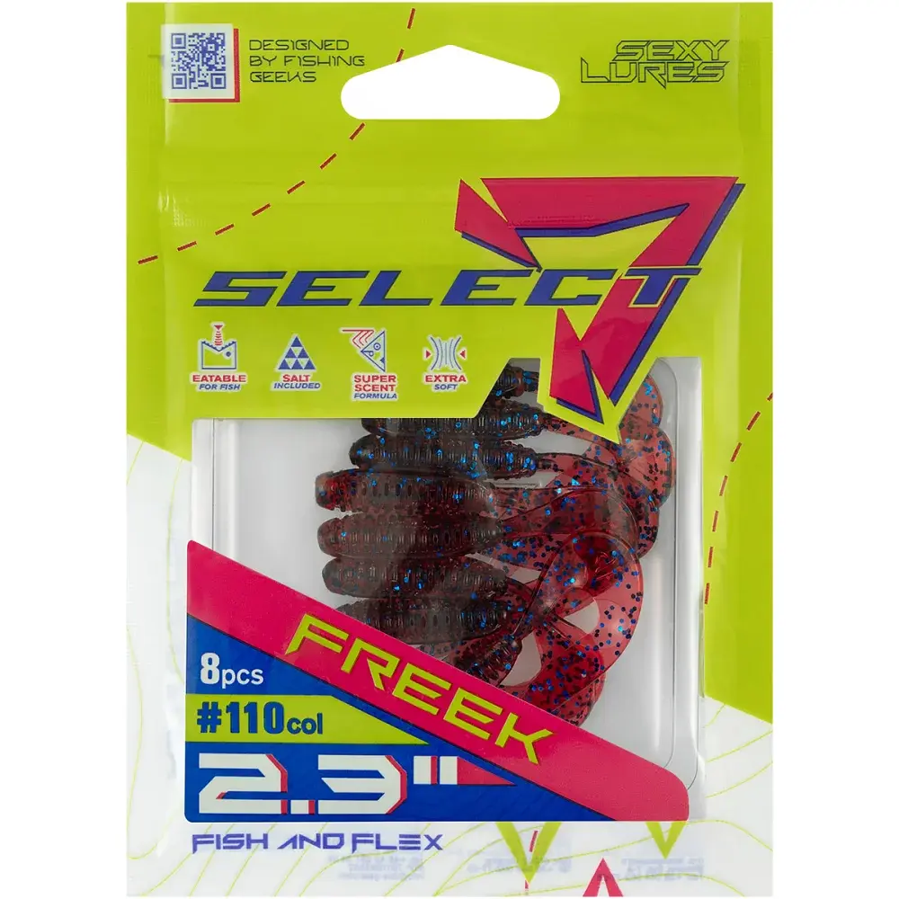 Силікон Select Freek 2.3" 110 FE (8 шт/уп) - фото 2