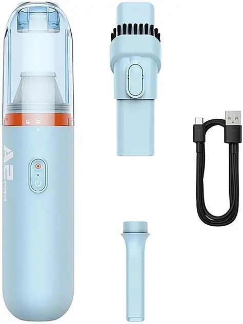 Портативний акумуляторний пилосос для авто Baseus A2 Pro Car Vacuum Cleaner (6000pa) синій - фото 5