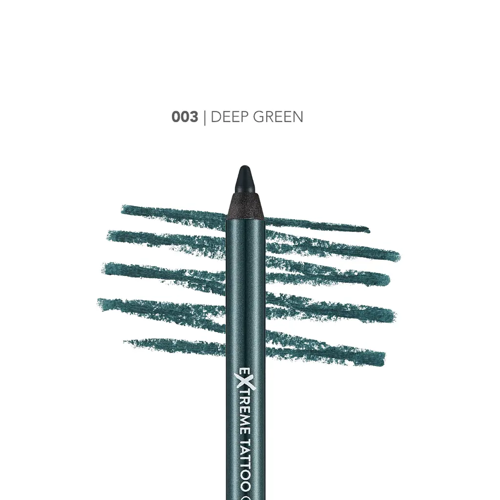 Гелевий олівець для очей Flormar Extreme Tattoo Gel Pencil, 03 Deep Green, зелений - фото 2