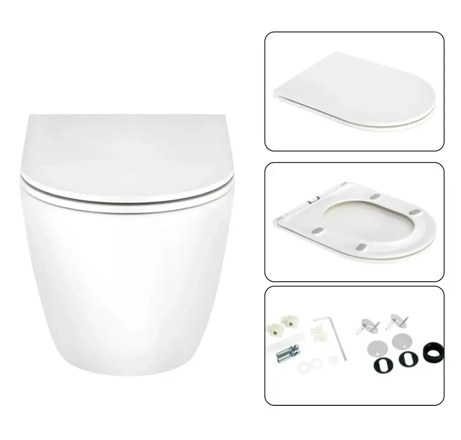 Набір Q-tap Nest 4 в 1 підвісний унітаз Scorpio Ultra Quiet 520x365x365 + комплект інсталяції QT1433053EUQW45163 - фото 6