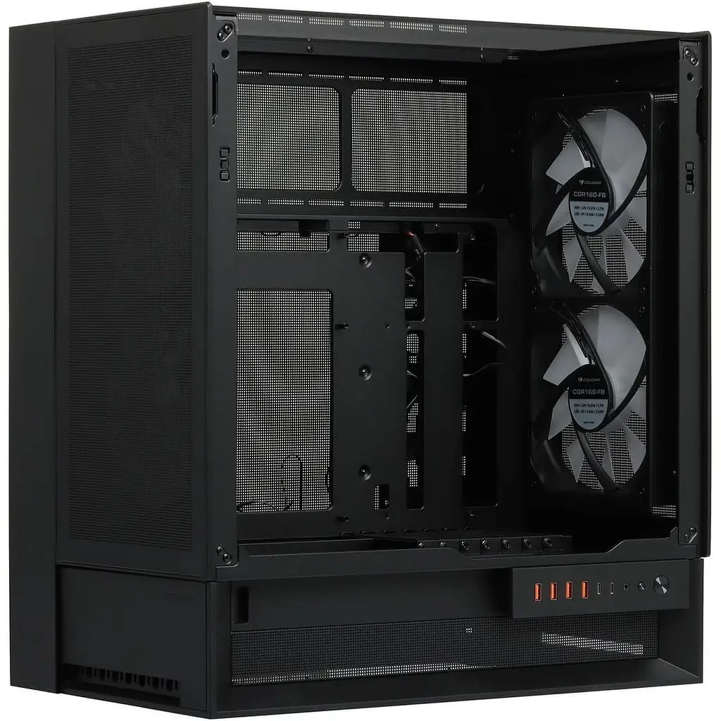 Корпус Cougar OmnyX RGB с закаленным стеклом без блока питания, белый (OMNY X RGB) - фото 6