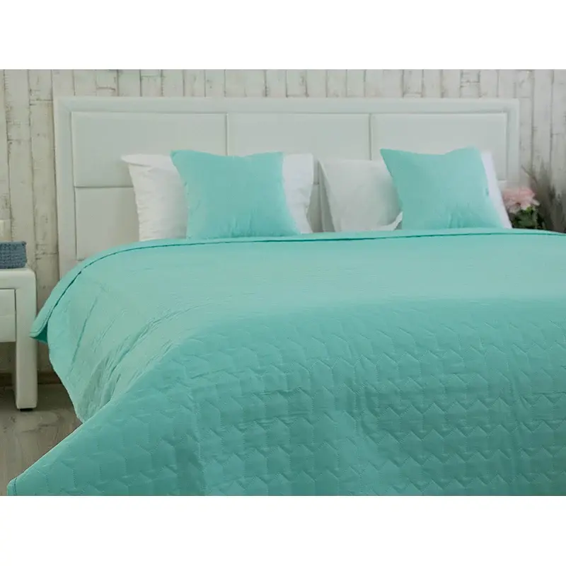 Покривало Руно двостороннє декоративне Velour Tiffany 220x240 см м'ятне - фото 9