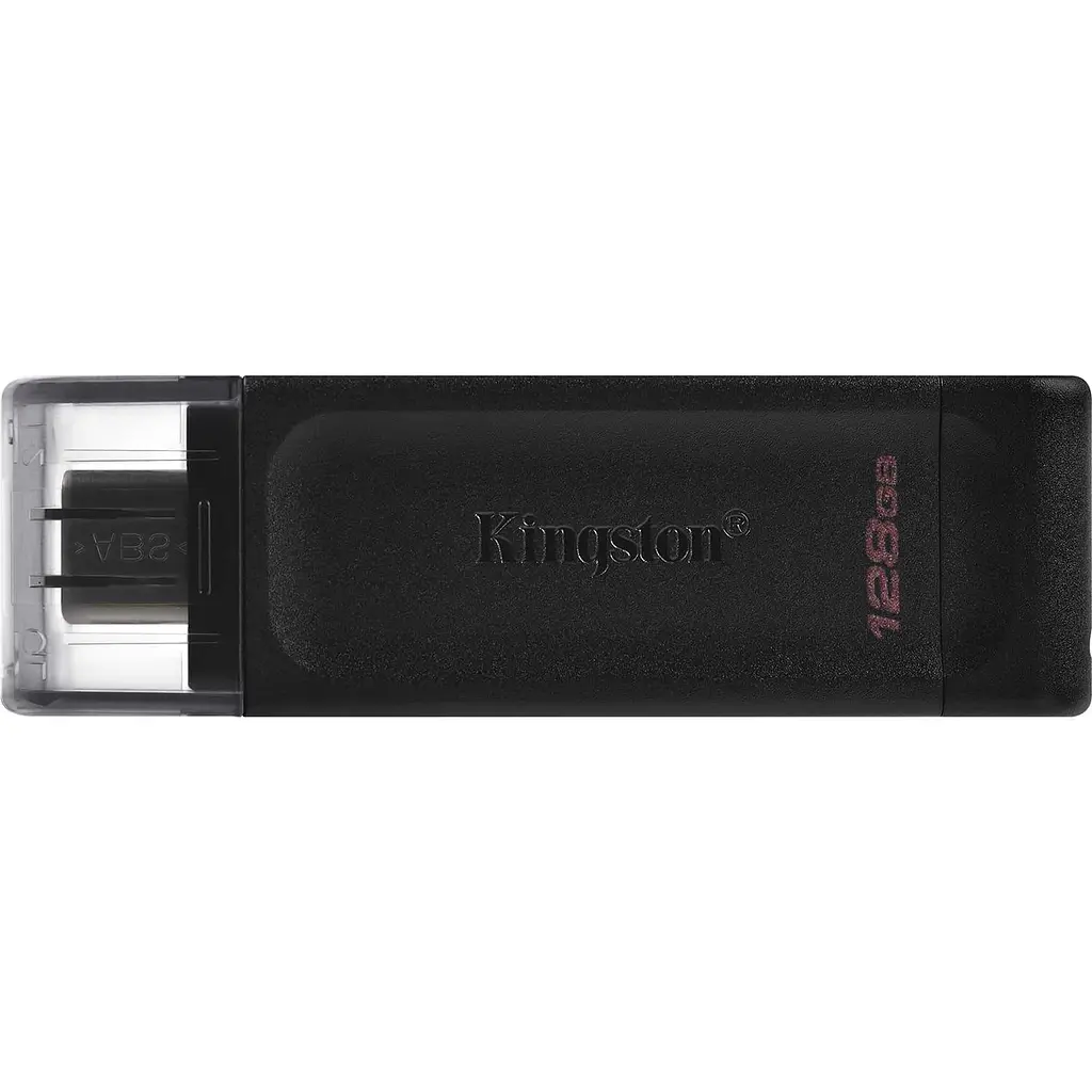 Флеш-накопичувач Kingston 128Gb Type-C DataTraveler 70 Black (DT70/128GB) - фото 2