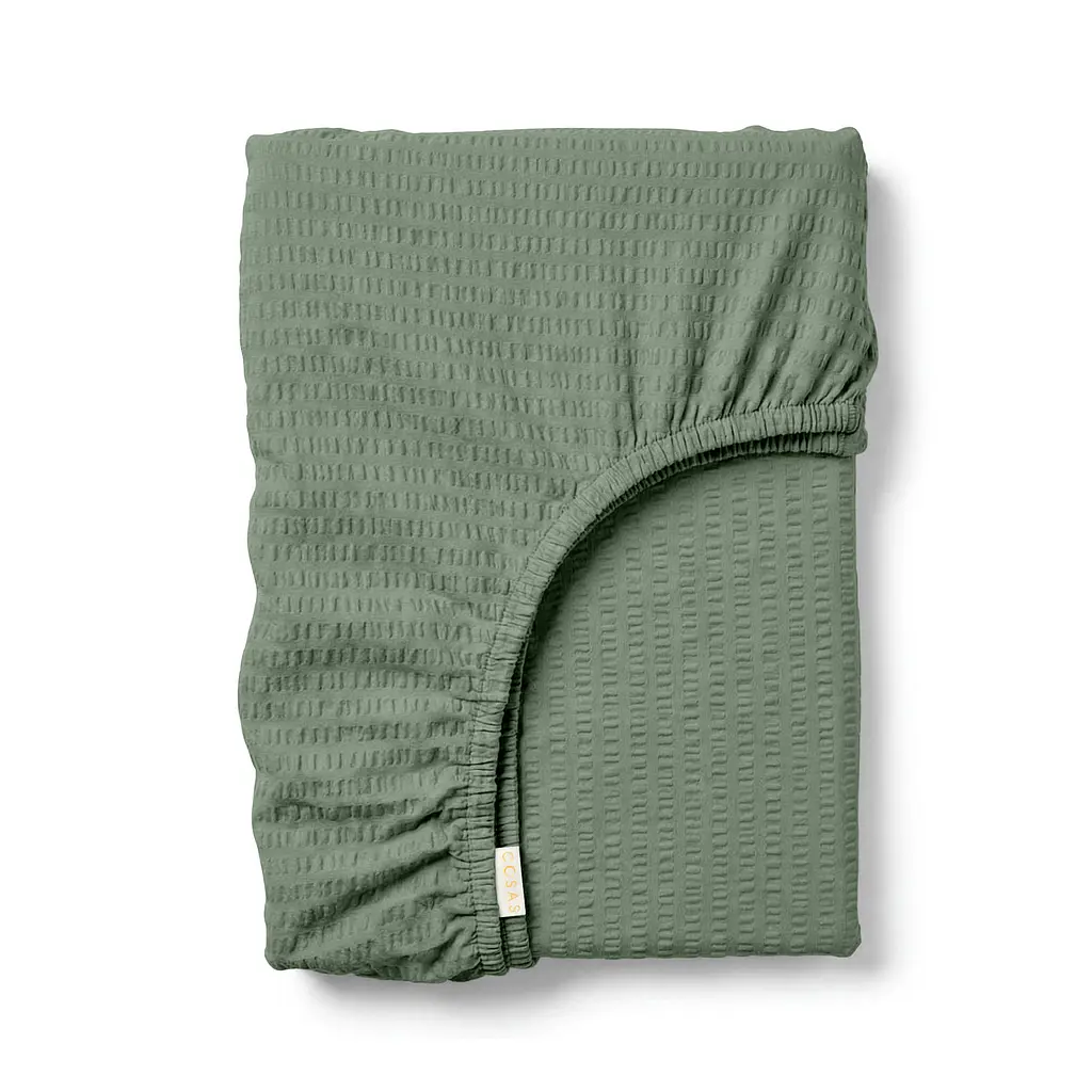 Простирадло на резинці з текстурованої бавовни 200x200x30 MEDITATIVE COSAS (2200000066060)