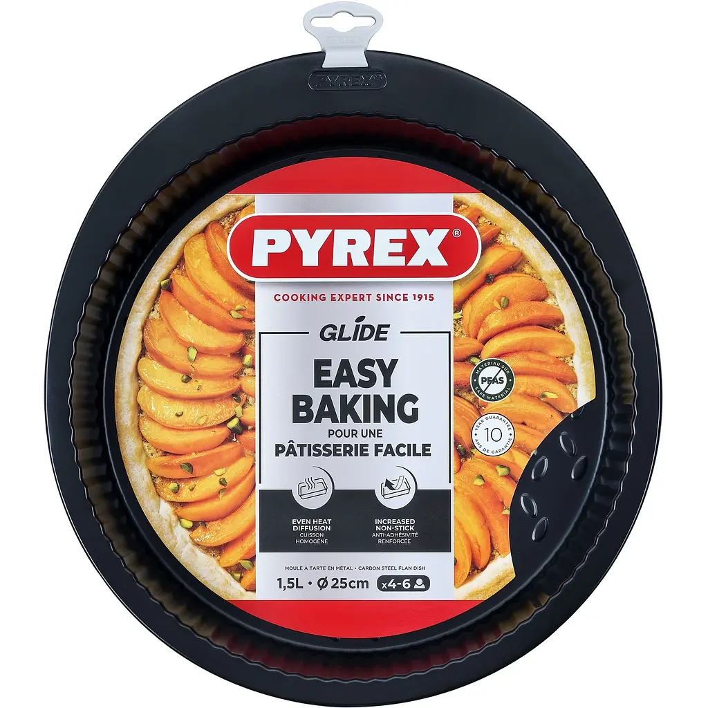 Форма Pyrex Glide круглая ребристая 25 см (GL25BN6/8046) - фото 3