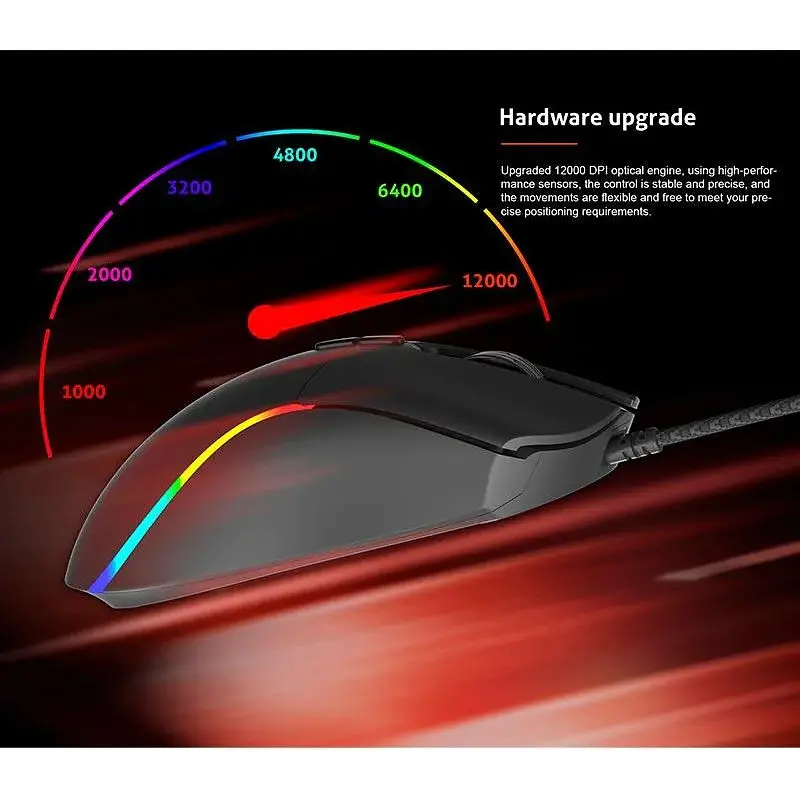 Миша MEETION RGB Backlit Gaming Mouse RGB GM19_2023 |12000dpi| - фото 10