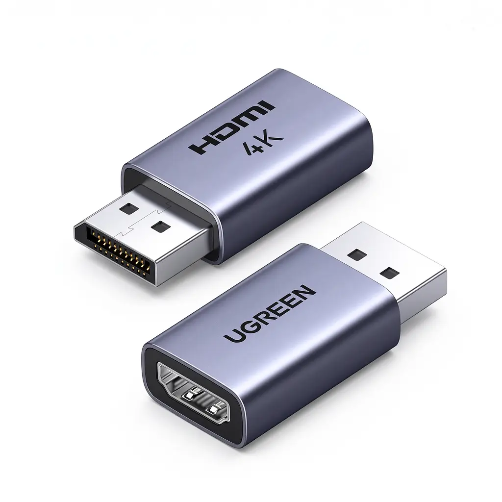 Відеоперехідник UGREEN DP130 DisplayPort - HDMI 4K 30 Гц темно-сірий (55928)