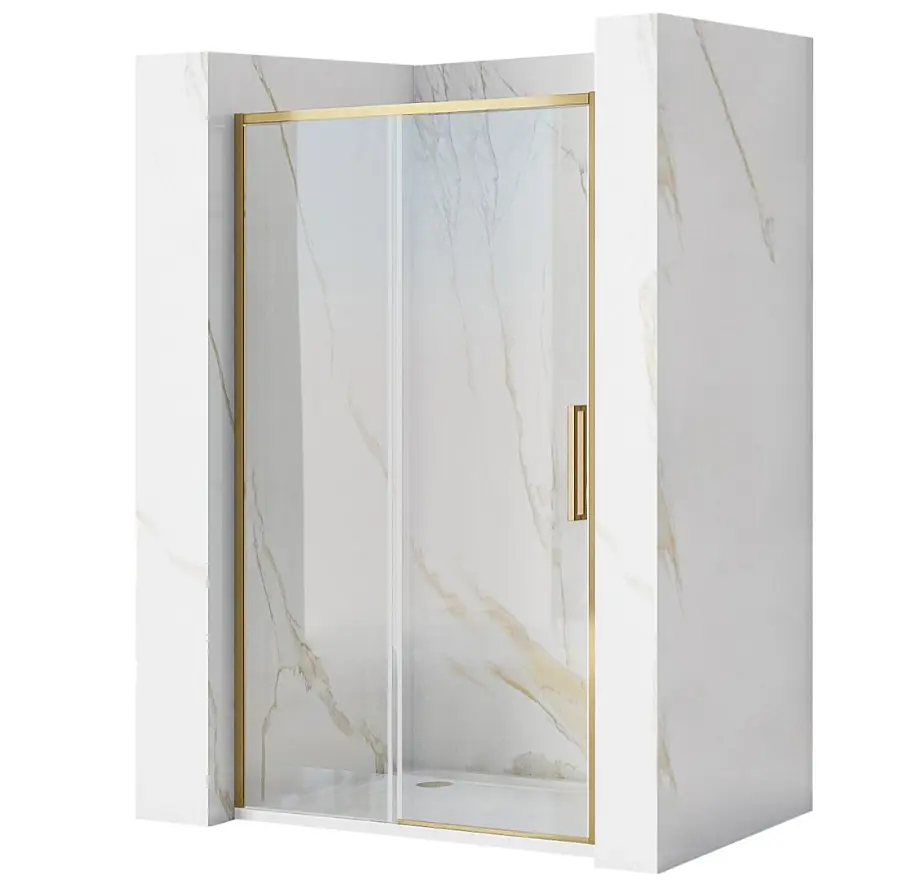 Душові двері Rea Rapid Slide 160x195 brushed gold REA-K9381