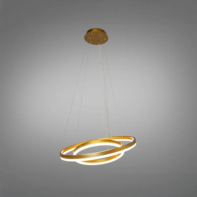Підвісна Led люстра кільця D8174-600+400G - фото 4