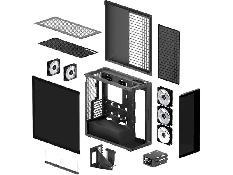 Корпус ARCTIC Xtender VG Mirror Black (ACPCC00019A) - фото 8
