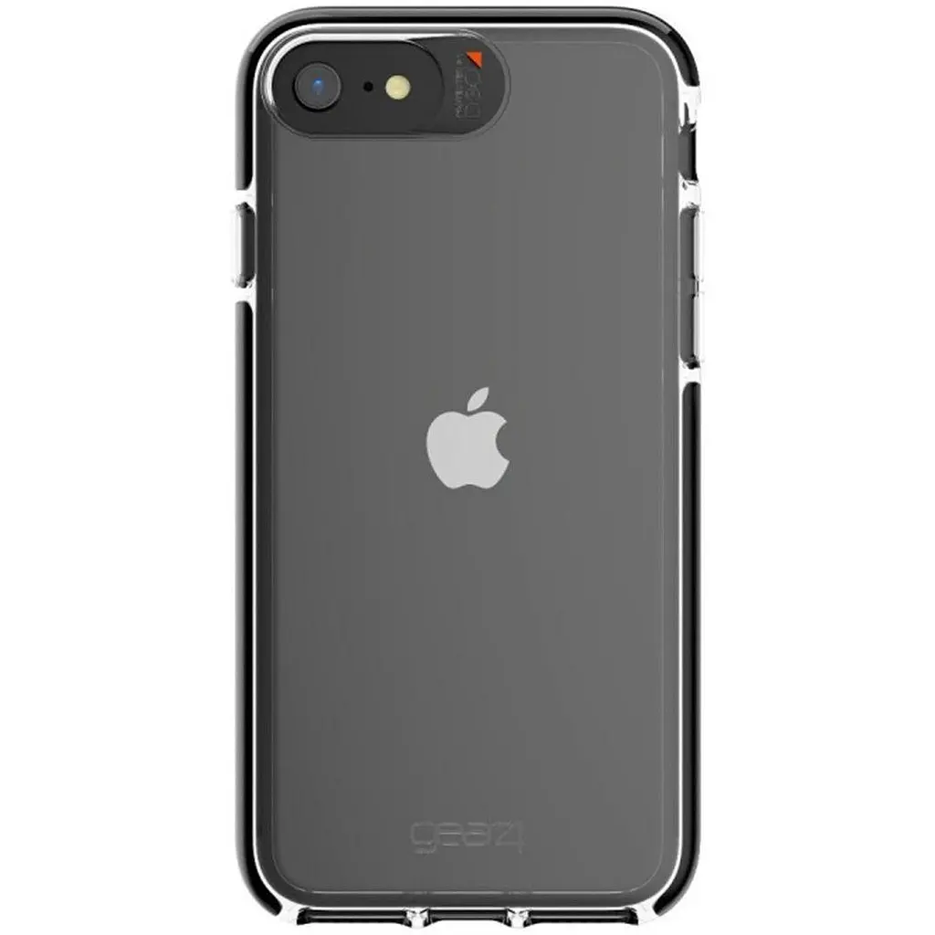 Протиударний прозорий чохол Gear4 Piccadilly D3O з антимікробним покриттям для iPhone 7/8/SE 2 3 2020/2022 (4.7") Black - фото 3