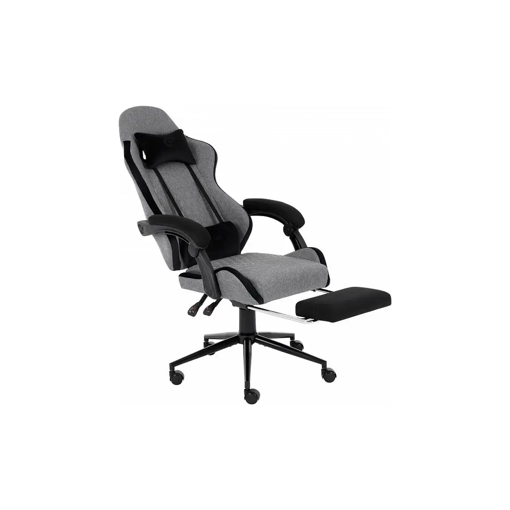 Крісло ігрове GT Racer X-2324 Gray/Black (X-2324 Fabric Gray/Black Suede) - фото 6