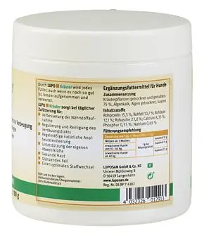 Мультивітамінний комплекс для собак Luposan KrauterKraft Pellets 180 г - фото 3