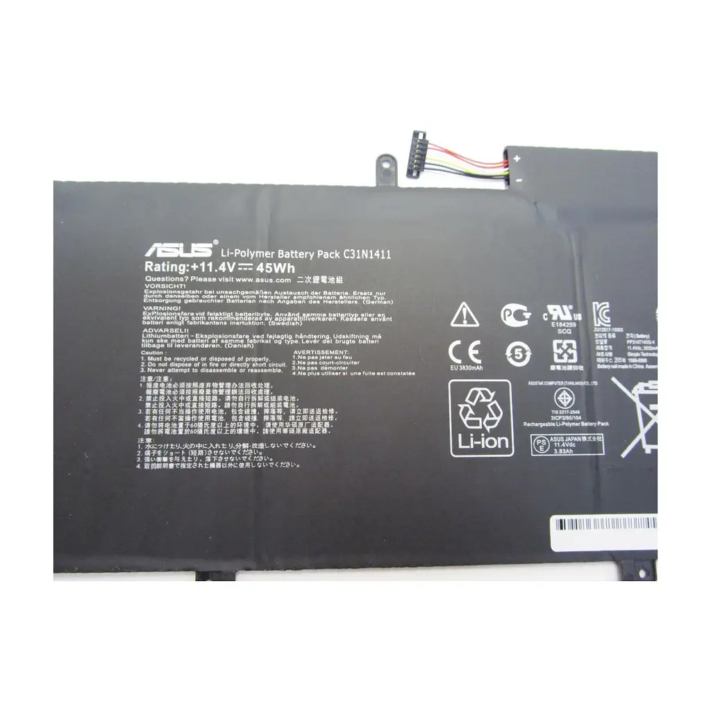 Акумулятор до ноутбука ASUS UX305FA C31N1411, 3830mAh (45Wh), 6cell, 11.4V, Li-ion (A47183) - фото 3