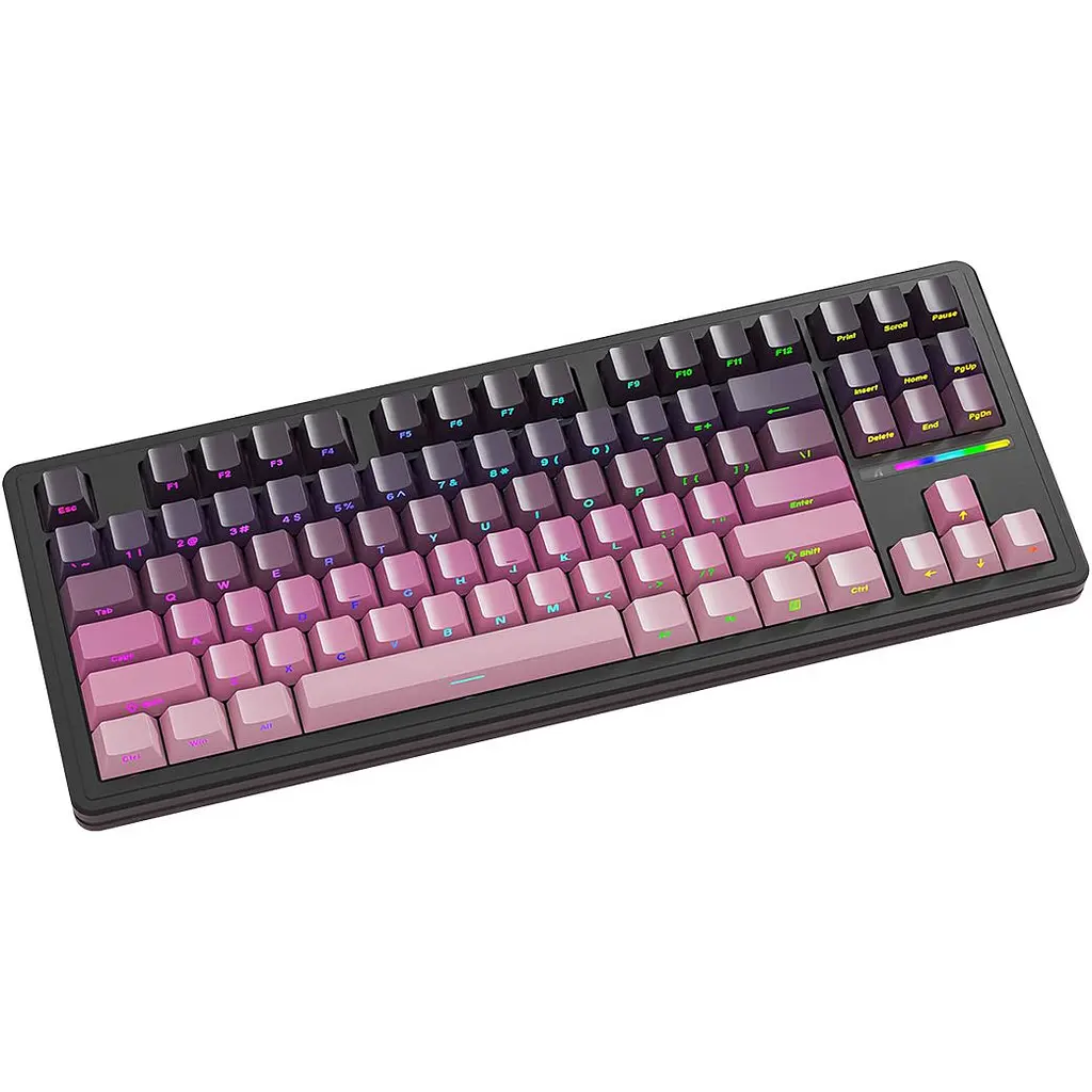 Клавіатура Attack Shark M87 Pro V2 Gradient Pink (AS-6972792470467-B) [166738] - фото 2