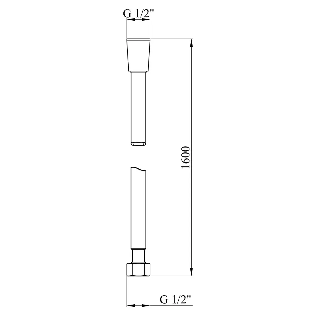 Шланг для душу Kroner KRM - GRP607 Anti-Twist 160 см (CV036077) - фото 2