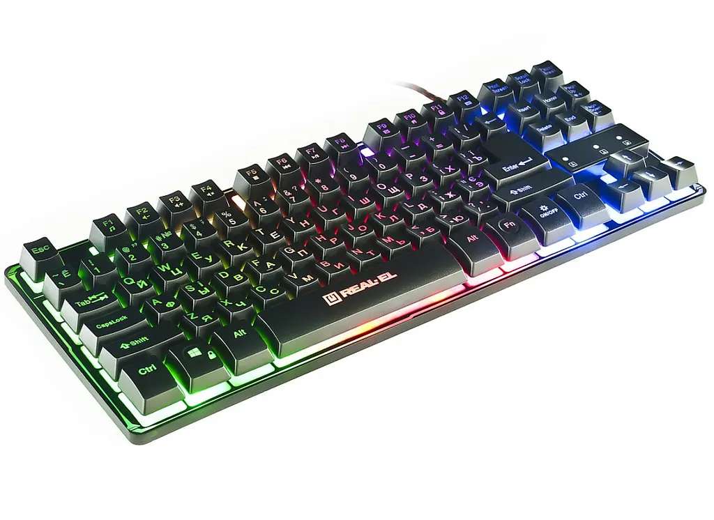 Ігрова клавіатура REAL-EL Gaming 8710TKL Backlit USB - фото 3