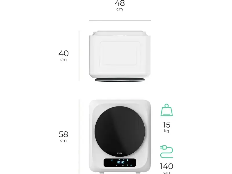 Сушильна машина Siguro TD-C251W Compact - фото 9