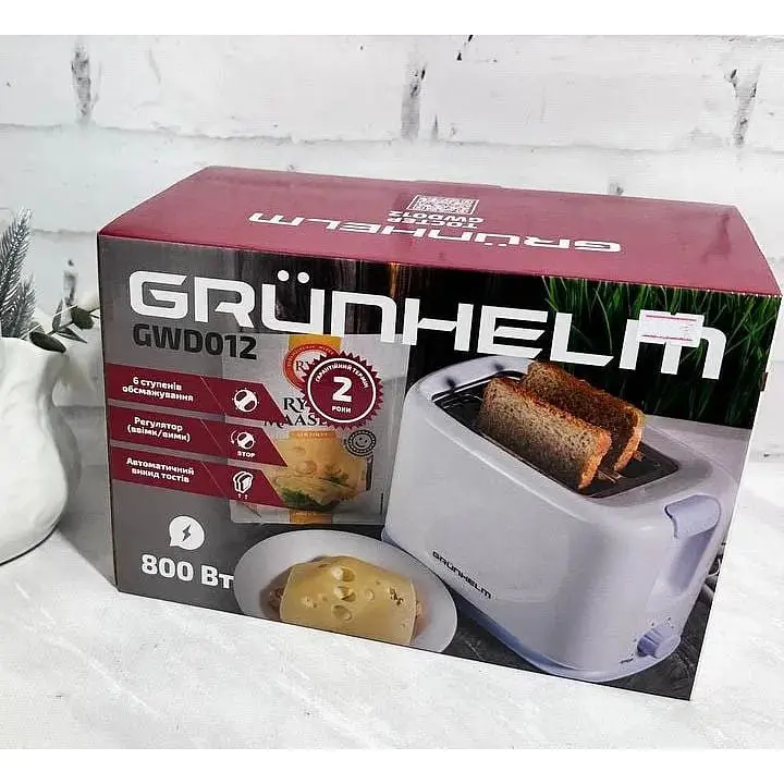 Тостер Grunhelm GWD012  - фото 2
