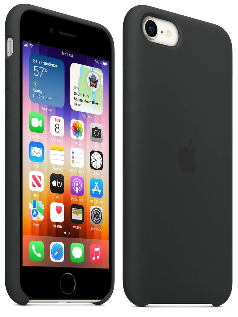Оригінальний чохол Apple Silicone Case для iPhone SE 2 iPhone 7 \| SE 2022 iPhone 8 Midnight MXYH2ZM/A - фото 4