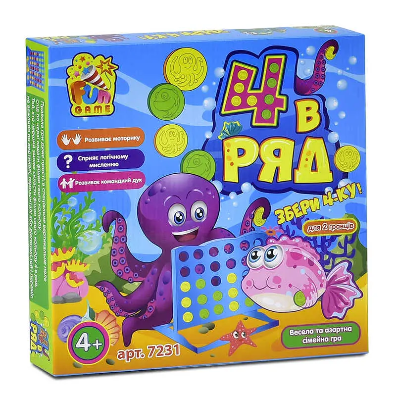 Гра Fun Game, 4 в ряд, 7231 - фото 2