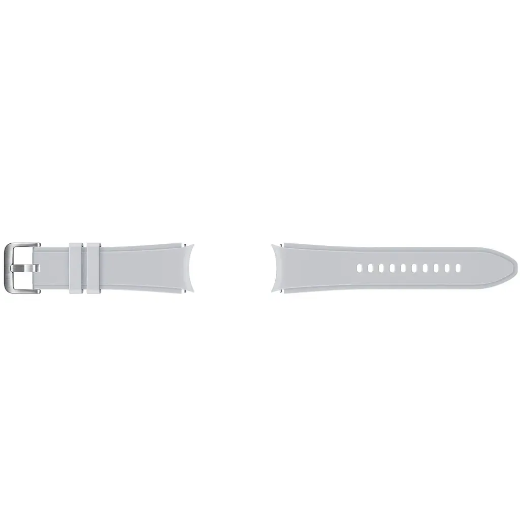 Ремінець Samsung Ridge Sport Band для Samsung Galaxy (20mm, S/M) / Watch 4 / Watch 5 / Watch 6 Silver (ET-SFR88SSEGRU) OEM - фото 3