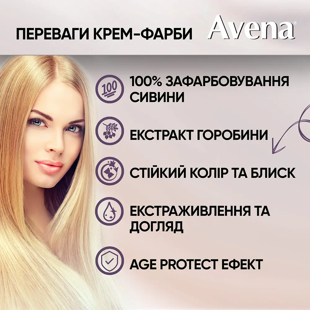 Уценка. Стойкая крем-краска для волос Avena Gloss Color махагон 33 138 мл - фото 7