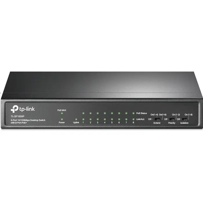 Коммутатор TP-Link TL-SF1009P (TL-SF1009P) - фото 2