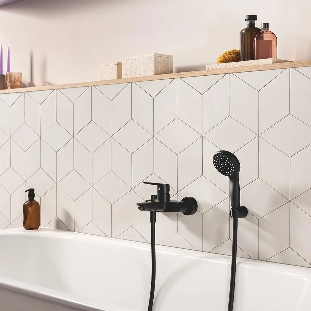 Змішувач для ванни Grohe QuickFix Start 322782432, Чорний матовий - фото 5