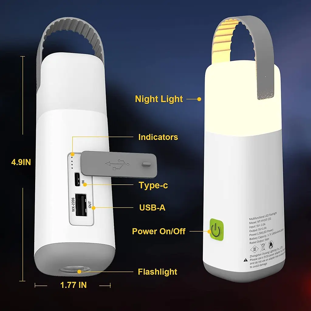 Ліхтар лампа BEYONDOP LED Camping Lantern кемпінгова - фото 2
