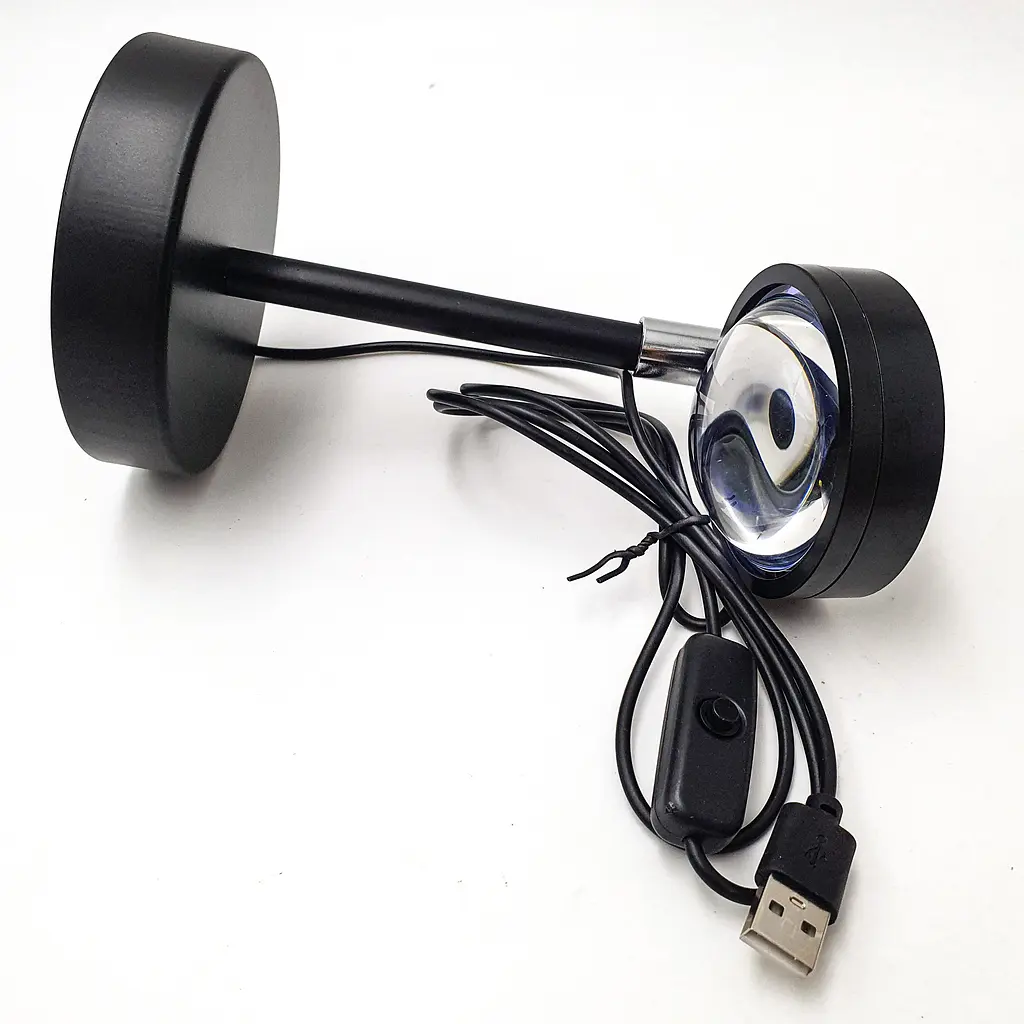 Проекційний світильник лампа для заходу сонця світанку USB LED Lamp UKC Sunset Lamp - фото 7