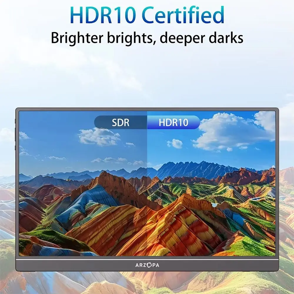 Портативний монітор Arzopa 14" A1S Grey EU [157117] - фото 4