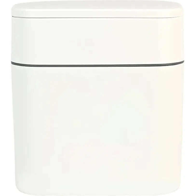 Відро для сміття МВМ My Home з кришкою 300х165х320 мм біло-сіре (BIN-23 10L WHITE/GRAY) - фото 3
