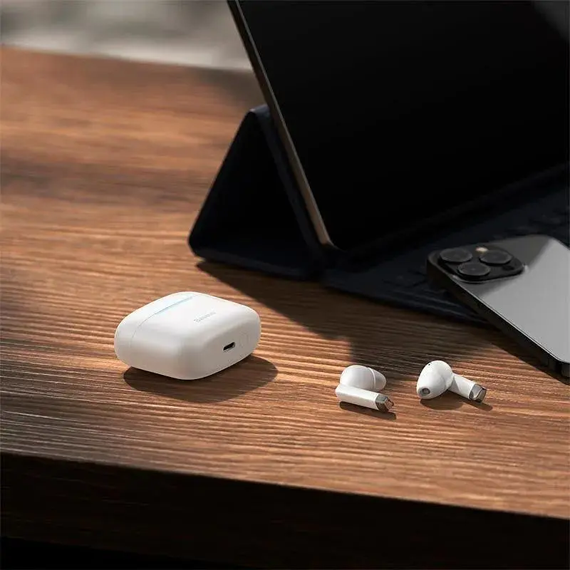 Наушники Baseus True Wireless Earphones Bowie E9 BT5.3 (NGTW120002) белые - фото 4