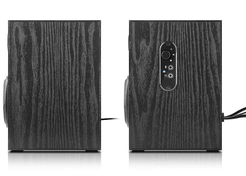 Компьютерные колонки 2.0 REAL-EL S235 18W Black - фото 4
