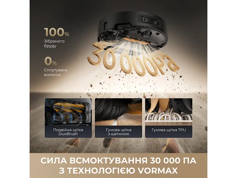 Робот-пилосос з вологим прибиранням Dreame Aqua 10 Ultra Roller Complete Black (RLH71DE-1-bl) - фото 11